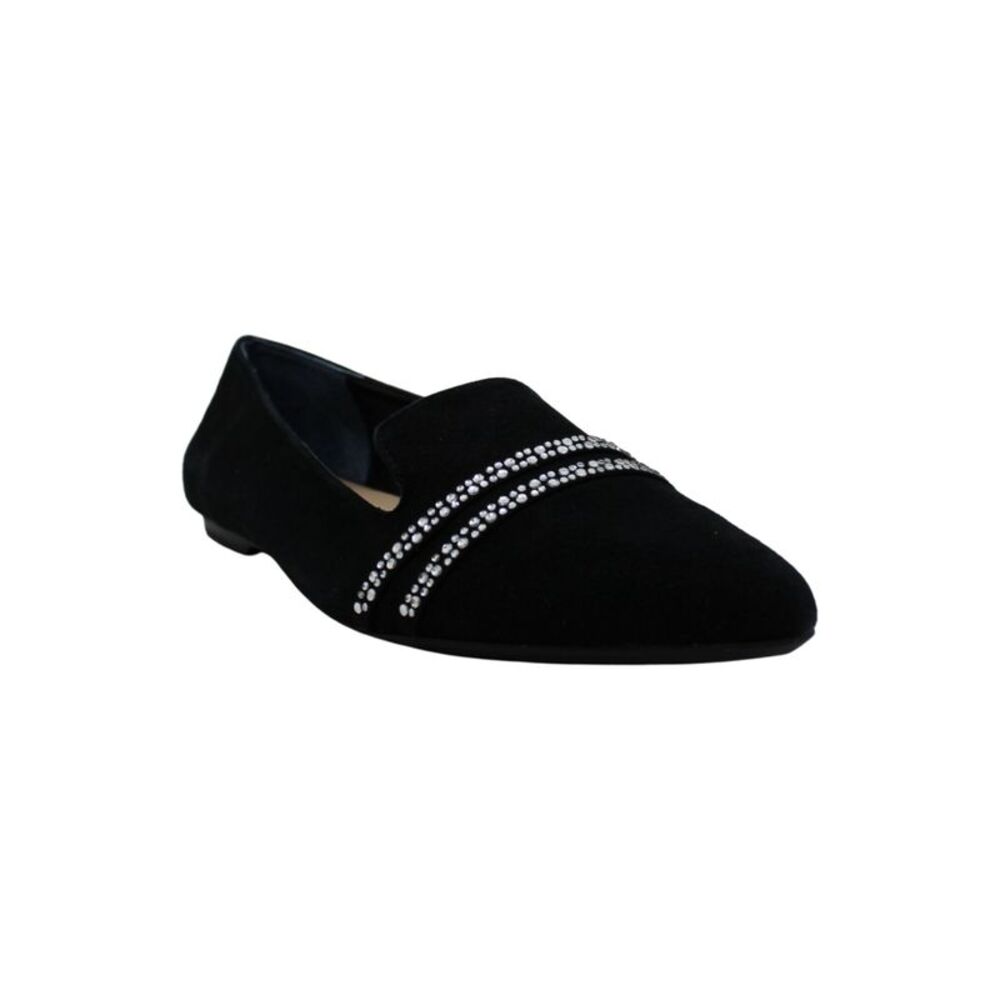 ALFANI Womens Black Step 'N Flex Poee Pointed Toe Slip On Leather Loafers 5 M - Picture 2 of 4